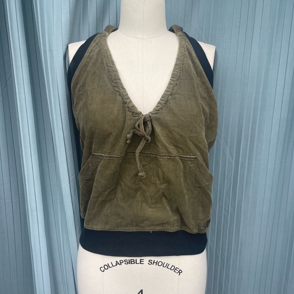 Vintage Hooded Halter Top - Picture 1 of 11